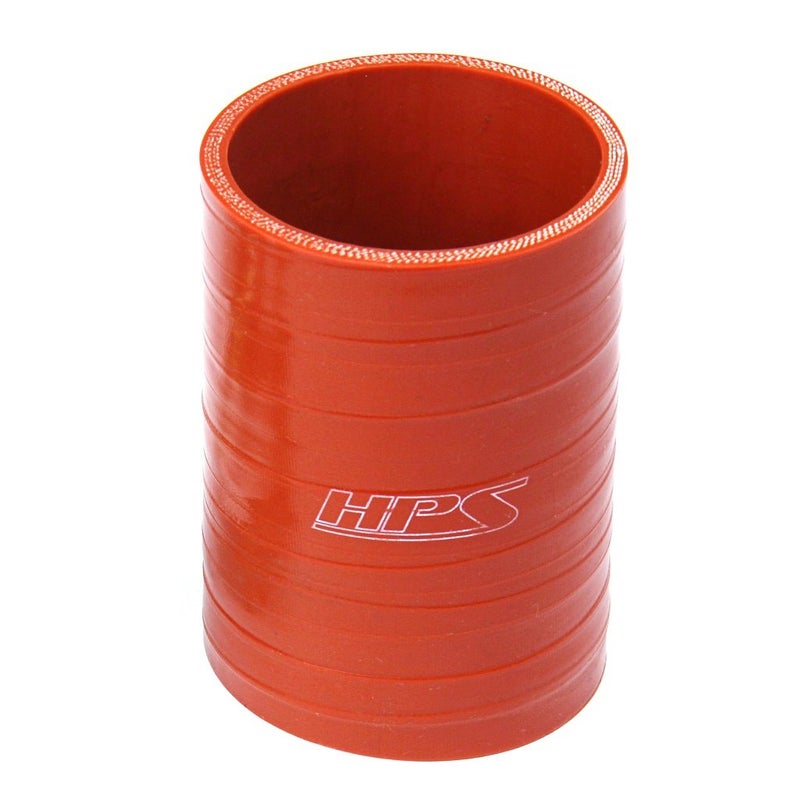 1-5/8" ID, 4" Length, Silicone Coupler Hose, Ultra High Temp 4-Ply Reinforced, 100 Psi Max. Pressure, 500F Max. Temperature, SC-8546-HOT, Silicone, Orange